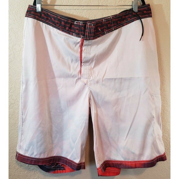 Iron Maiden Vintage Dragonfly Eddy Board Shorts Swim Trunks Sz 40 - Picture 7 of 8